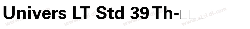 Univers LT Std 39 Th字体转换